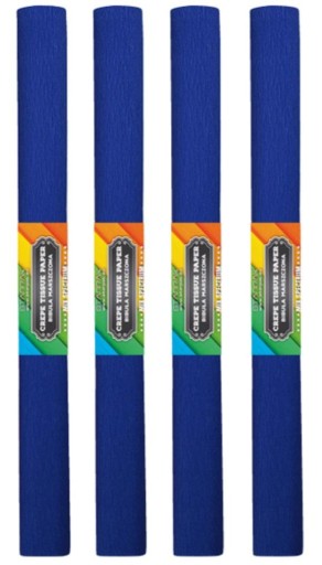 STARPAK CRIPPED hodvábny papier 50x200 cm NAVY BLUE