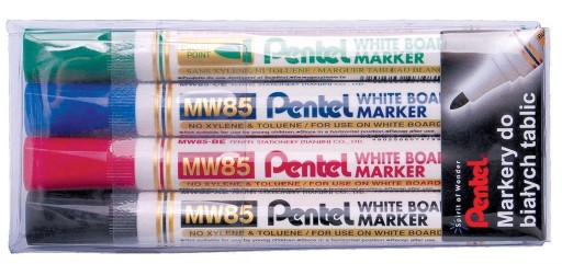 Popisovač PENTEL za sucha, sada 4 ks, MW85-4W