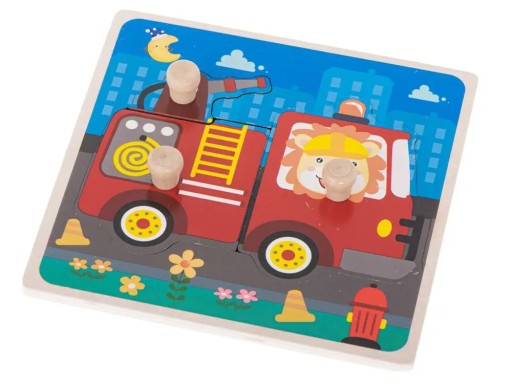 Drevená triedička puzzle hasičský zbor