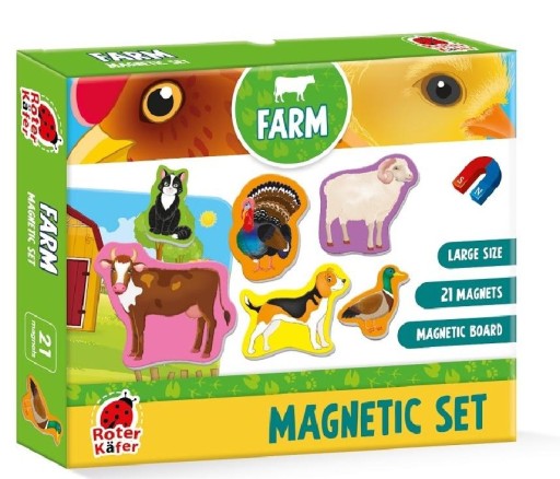 Sada edukačných magnetiek Farma pre deti Roter Kafer
