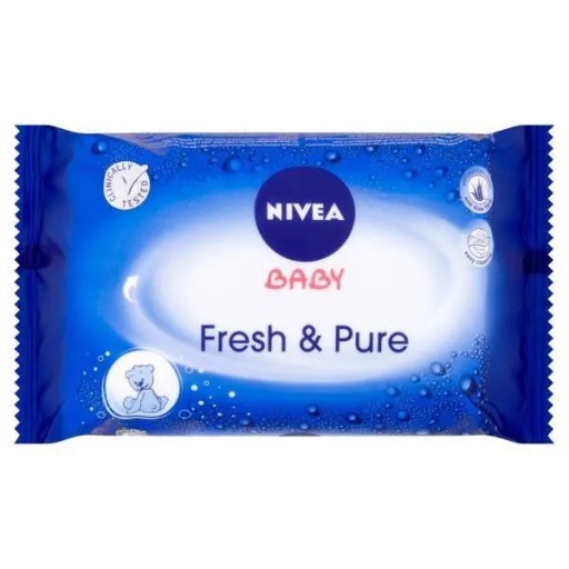 NIVEA BABY VLHČENÉ UBROUSKY PRE BABÁTKA FRESH & PURE 63KS