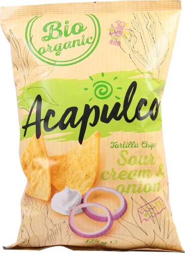 Nachos s bio smotanou a cibuľou 125 g