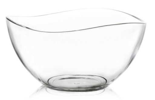 Lav sklenená šalátová misa veľká misa vlna vlna 1500ml 21cm na ovocné šaláty