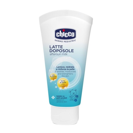 DETSKÉ MLIEČKO PO opaľovaní S VITAMÍNOM E, BAMBUCKÝM MASLO A MELISSOU CHICCO