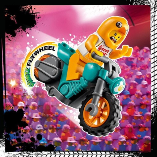 LEGO City Chicken Stunt Motocykel 60310 motorové kocky