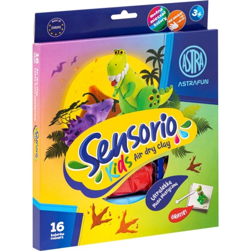 ĽAHKÁ PLASTOVÁ PASTA DINOSAURS 16 COL CREATIVE