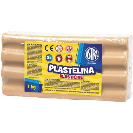 Modelovacia plastelína, veľká, 1kg, ASTRA