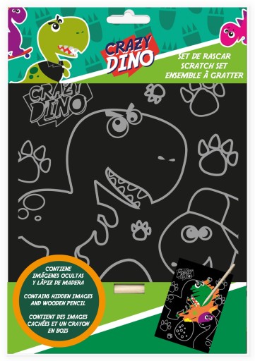 Hra Crazy Dino dinosaurs na škrabanie pomocou dotykového pera