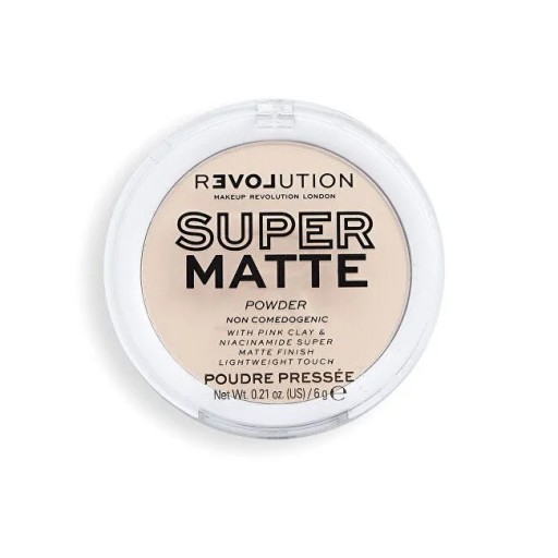 REVOLUTION Super Matte Pressed Powder Warm Beige zmatňujúci púder 6g