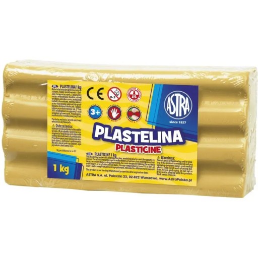 Plastelína 1kg svetlohnedá Astra