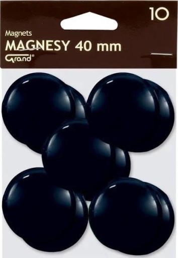 Veľký magnet 40mm 10ks čierny