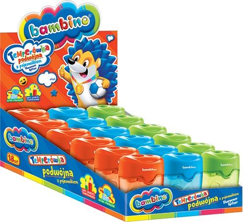 Plastový orezávač BAMBINO s 2-otvorovou nádobou
