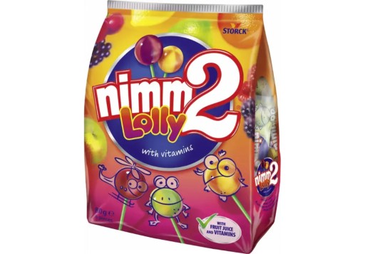 Nimm2 ovocné lízanky s vitamínmi 20 kusov