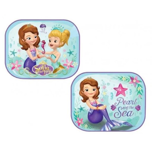 BOČNÉ SLNEČNÉ TIENE DO AUTO 2 KS PRINCESS SOFIA 35x44