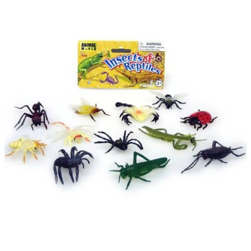 Figúrky Zvieratká HMYZ CHROBIČKY 5-8cm 12ks HMYZ