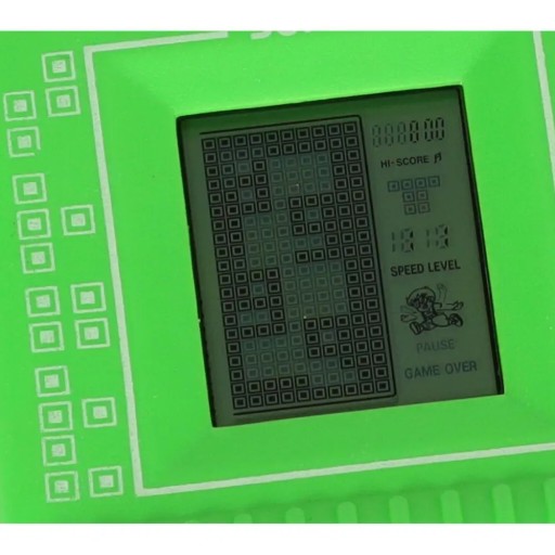 ELEKTRONICKÁ HRA TETRIS 9999IN1, ZELENÁ