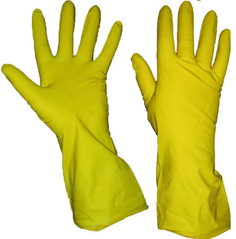 POUZDRO RUKAVICE, GUMA FLOKOVANÝ LATEX, XL