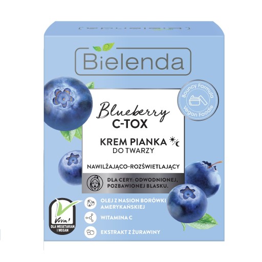 Bielenda Blueberry C-Tox krém na tvár-pena 40g