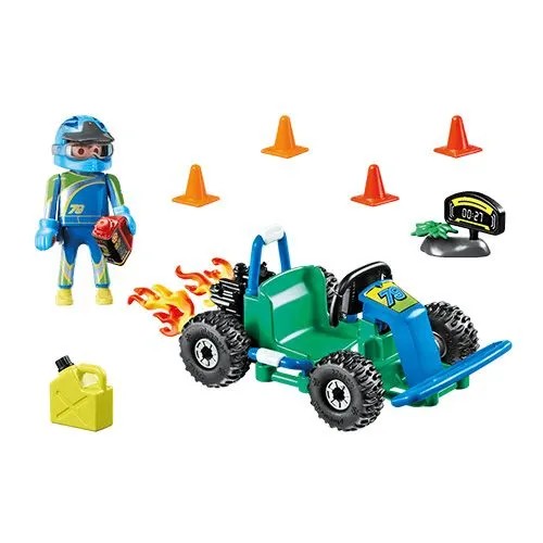 PLAYMOBIL70292 PRETEKY GO-KART KUŽELÍK PRETEKOV NA GOKART VODIČA