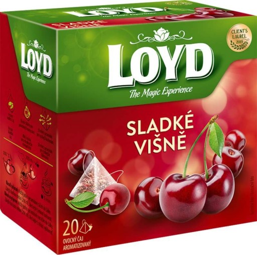 Ochutený zelený čaj v pyramídach Loyd pomaranč/mandarínka 20 ks x2