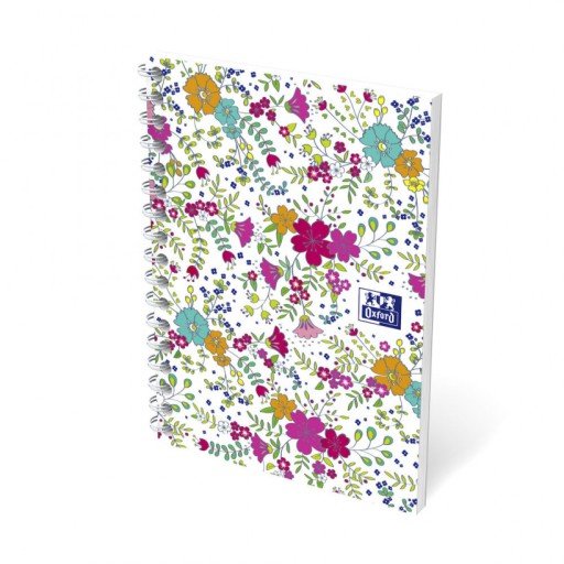 Mriežkový zápisník A6, 50 listov, Oxford Floral,