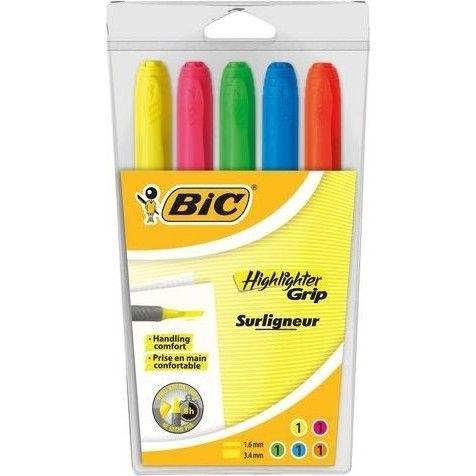 FLUORESCENTNÝ Zvýrazňovač TXTU BIC Zvýrazňovač 5 ks MIX FARBA