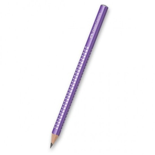 Trojuholníková ceruzka Sparkle Jumbo Faber-Castell B fialová