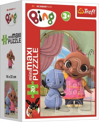 1 ks PUZZLE MINI MAXI 20 EL RABBIT BUNNY BING