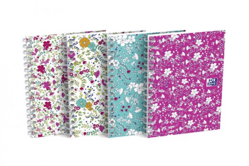 Mriežkový zápisník A6, 50 listov, Oxford Floral,
