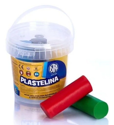 Astra plastelína 6 farieb vo vedierku