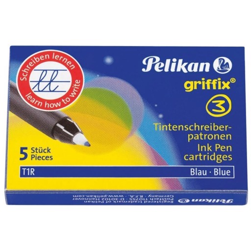 NÁPLNE do guľôčkových pier, modré, 5 ks, PELIKAN