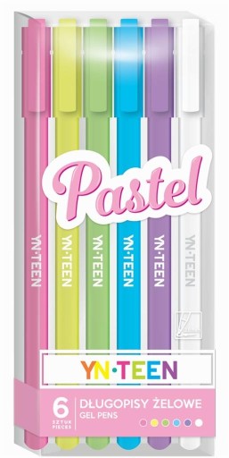 Gélové perá Interdruk 6 farieb CRAYON