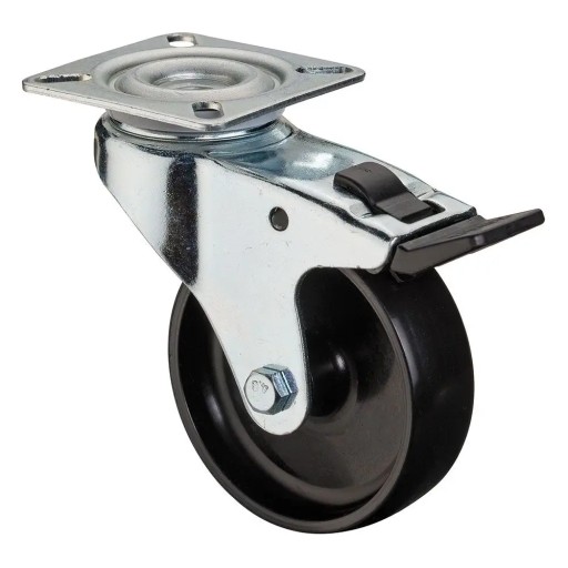 Gumové otočné koleso s aretáciou 50kg 50mm