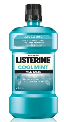 Listerine ZERO ústna voda s jemnejšou chuťou 500 ml