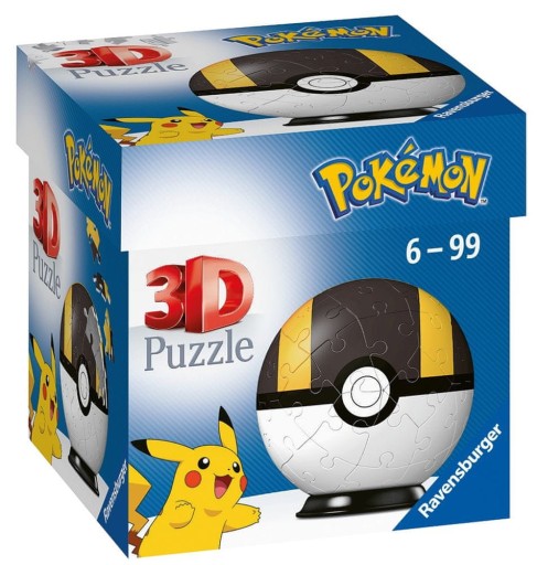 Puzzle 54 dielikov 3D Ball, Pokémon čierny