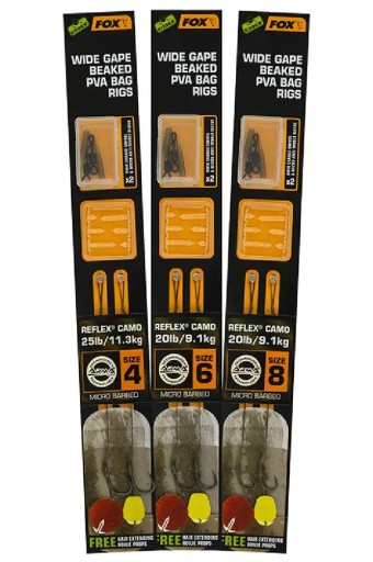 FOX Wide Gape PVA Carp Leaders veľ. 6