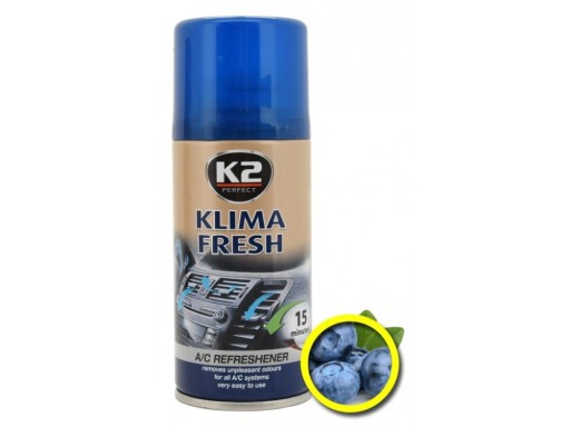 K2 KLIMA FRESH námornícka modrá pre klimatizáciu BLUEBERRY