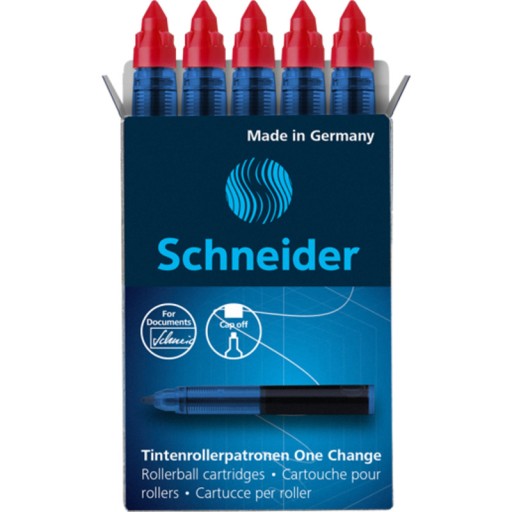 Náplne do rollerov Schneider One Change 0,6 mm ČERVENÉ 5 KS