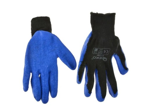 Zateplené zimné hrubé pracovné rukavice LATEX, veľkosť 9