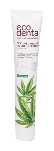 BEZFLUORIDOVÁ ZUBNÁ PASTA BIO KONOPNÝ OLEJ ECODENTA 75ml
