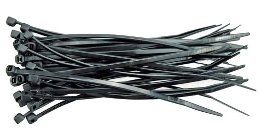 Sťahovacie pásky 2,5x200mm Ø80mm VOREL BLACK plastové sťahovacie pásky 100ks