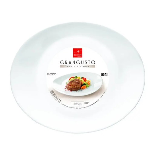 Steakový tanier 31 cm biely GRANGUSTO BORMIOLI