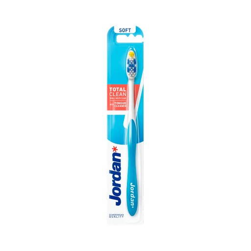 Jordan Total Clean mäkká zubná kefka - mix farieb 1 ks
