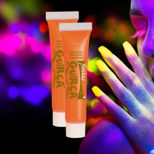 NEÓNOVÁ TELOVÁ FARBA ORANŽOVÁ 10ML
