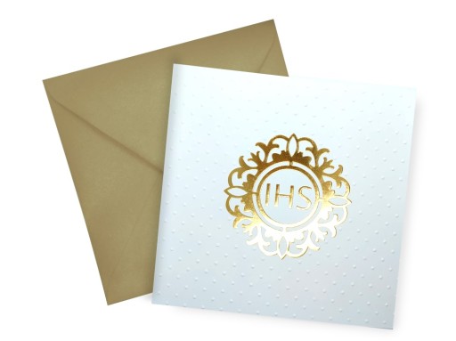 KW Pass Embossing Communion IHS