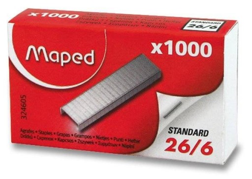 STAPLES 26/6 1000 kusov MAPED