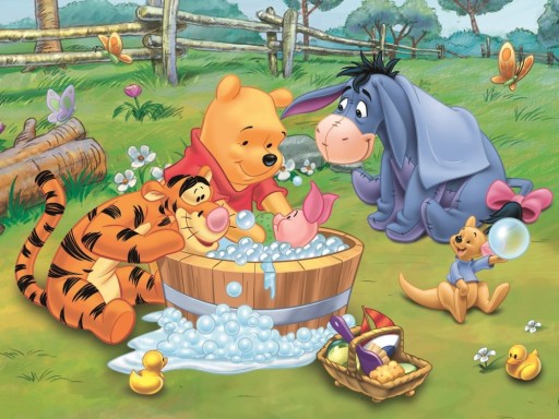 Puzzle 30 dielikov. Kúpeľ pre prasiatko