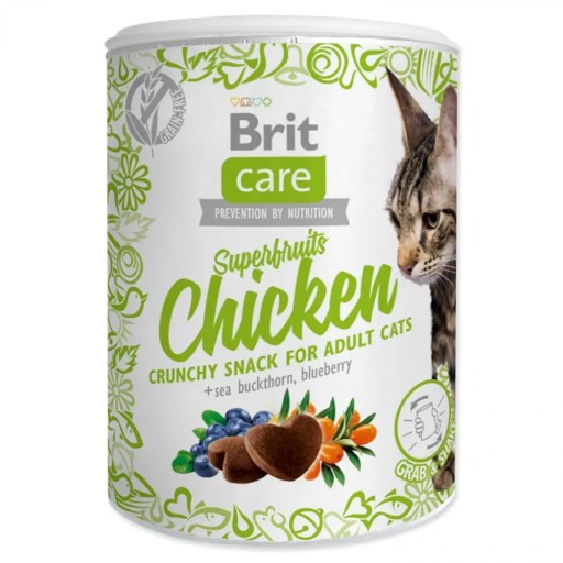 Brit Care Cat Superfruits Kuracie maškrty 100g