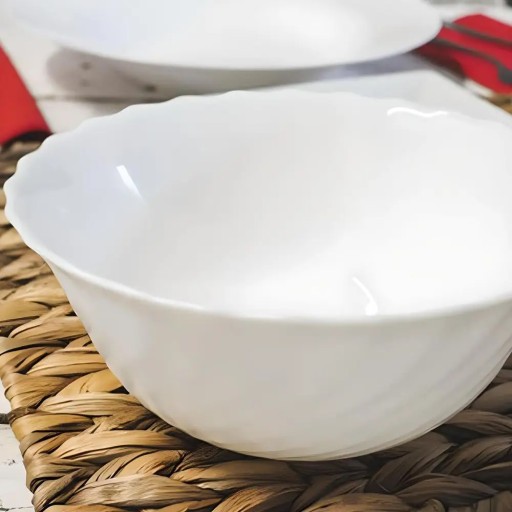 LUMINARC TRIANON WHITE Miska na šalát 12 cm