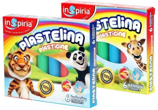 Plastelína 6 farieb Inspiria